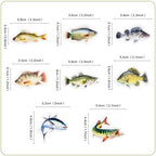 40pcs Edible Fish Cupcake Toppers Go Fishing Theme Decorations Baby Shower Boys Girls Happy Birthday Party Tropical Party Cake Picks Under The Sea Decoration Supplies