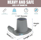 4 Pcs Walker Glide Skis, Universal Fit Walker ski Glides, Heavy Duty Rubber Walker Glides Walker Feet Replacement(Grey)