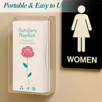 500 Pcs Floral Sanitary Napkin Disposal Bags Feminine Hygiene Leak-Proof Personal Care Biodegradable Waste Bags for Pads Tampon Liners 9 x 3.9 Inches