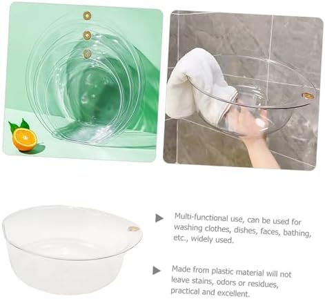 Plastic Multi-use Wash Basin Versatile Dish Basin for Face Washing Clothes and Kitchen Use Durable Plastic Washing Bowl for Home and Travel