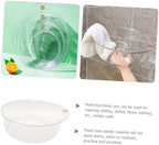 Plastic Multi-use Wash Basin Versatile Dish Basin for Face Washing Clothes and Kitchen Use Durable Plastic Washing Bowl for Home and Travel