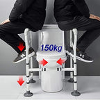 Adjustable Toilet Surround Frame, Comfort Safety Grab Rail, Foldable with Non-Slip Suction Cup Toilet Safety Frame Punch-Free Anti-Rollover, for Elderly/Disabled