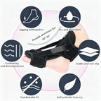 Plantar Fasciitis Night Splint Boot, Adjustable Night Splint for Plantar Fasciitis, Foot Drop & Heel Spur Pain Relief Day & Night for Men and Women (Black)
