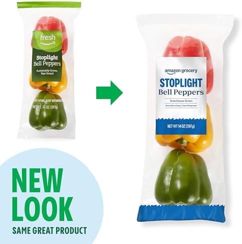 Amazon Grocery, Stoplight Bell Peppers, 3 Ct