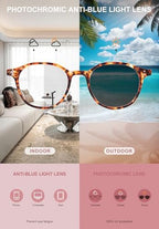 SKYWAY Photochromic Multifocus Reading Glasses women men Transition Sunglasses Blue Light Blocking Computer Readers