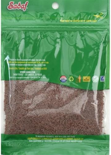 Sadaf Psyllium Seeds - Esparzeh - Psyllium Seeds for Cooking - Add a Boost to Smoothies and Dishes - Middle Eastern Cuisine - Kosher & Vegetarian - 2 oz Resealable Bag