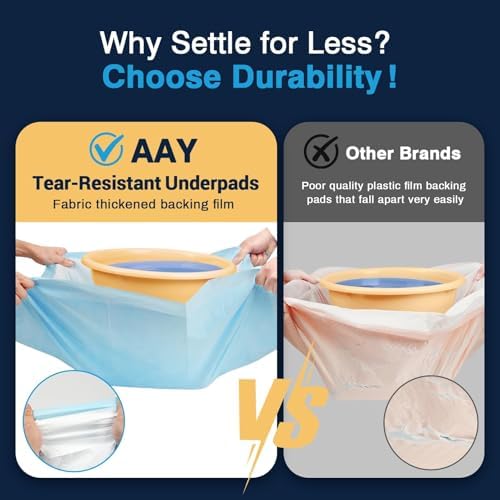 AAY Disposable Bed Pads 30"X36" (100pcs) Tear-Resistant Cloth Backing Underpads Super Absorbent Pee Pads Extra Large Premium Chucks for Adults Incontinence Pads Waterproof for Elderly, Kids or Puppy