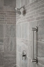 Moen YG0418BN Bathroom Safety 18-Inch Stainless Steel Modern Bathroom Grab Bar, Brushed Nickel