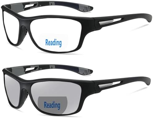willochra Bifocal Reading Glasses For Men Women Wrap Around Transition Photochromic Safety with reader glasses