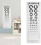 iplusmile 3sets Wall Eye Chart Occluder Chart for Accurate Eye Exams Schools and Clinics to Range Easy to Printing