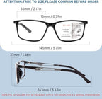 JO 2Pack Progressive Multifocus Reading Glasses Men Women Metal Al-Mg Computer Readers Office No Line TR90 Lightweight Frame