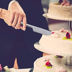 Cake Serving Set, Cake Pie Pastry Servers, Stainless steel Cake Knife and Server Set Perfect For Birthday, Wedding, Parties and Events (Silver)