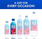 FIJI Water, 500 mL | Natural Artesian | Pack of 12 | Recycled Plastic