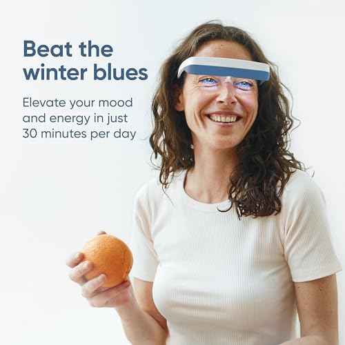 luminette 3 Light Therapy Glasses - Wearable Light Therapy Lamp - Natural Relief for Sleep Problems, Seasonal Mood Disorders & Jet lag - Portable Daylight Lamp - 300,000 Satisfied Users (Blue)