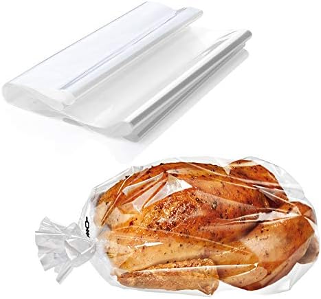 ECOOPTS Turkey Oven Bags Large Size Oven Cooking Roasting Bags for Chicken Meat Ham Seafood Vegetable - 10 Bag (21.6 x 23.6 IN) (1 Pack Large Size)