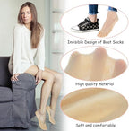 Aster 5 Pairs Orthopedic Toe Compression Socks, Toe Socks for Women No Show Align Toe Socks for Bunion, Low Cut Liner Five Finger Socks with Gel Tab Athletic Breathable Toe Separator Socks for Women