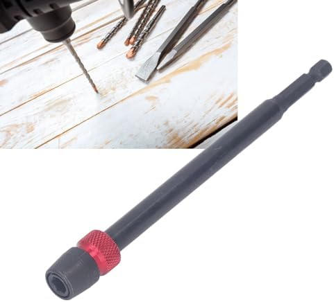 Impact Socket Adapter, 1/4in Hex Shank Drill Bit Extension Alloy Steel Drill Socket Adapter Screwdriver Socket (15cm)