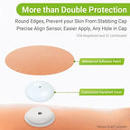 40-Pack Libre 2 & Lingo Sensor Covers, Kovoq Freestyle Libre 2 Sensor Waterproof Patches, 2 Hard Covers for Reliable Protection Against Bumps and Scratches, Breathable and Hypoallergenic (TAN)