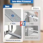Ceardear Flip Up Toilet Grab Bar for Elderly - 300lb Heavy Duty Stainless Steel Bathroom Safety Rail - 3 Inch Wide Armrest, Foldable Wall Mounted Design for Seniors & Handicap
