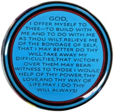 MYRECOVERYSTORE Rosie Recovery AA Medallions - Sobriety Coin, AA Chips and Medallions with 3rd Step Prayer, Unique Alcoholics Anonymous Gift AA Coins, Heavy Metal Token for Sober Milestones (Year 20)