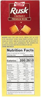 Parle Cardamom Elaichi Rusk Crispy Snack (600 grams / 21.16 oz)
