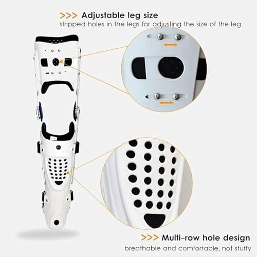 Adjustable Knee Ankle Foot Orthosis Brace, Hip Knee Ankle Foot Orthosis Braces Foot Brace Lower Limb Support, Knee Joint Pain Degeneration for Women and Men