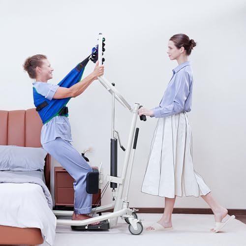 Sit-Stand Patient Lift, Stand-Up Patient Lift - Sit to Stand, Safely Sit, Stand or Transfer Easily with Transport Sling, 400 lbs