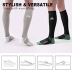 Compression Socks for Women and Men,Knee High 15-20mmHg Graduated Circulation Support(3 Pairs)for Nurses,Pregnant,Travel