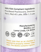 Bakell - Lilac Purple Tinker Dust (4g, 1x Mini Spray Pump) Edible Glitter for Food, Desserts, and Beverages!