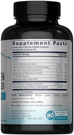 NeoCell Marine Collagen Peptides Capsules | 120 Pills | with Hyaluronic Acid | Plus Vitamin C | for Women and Men