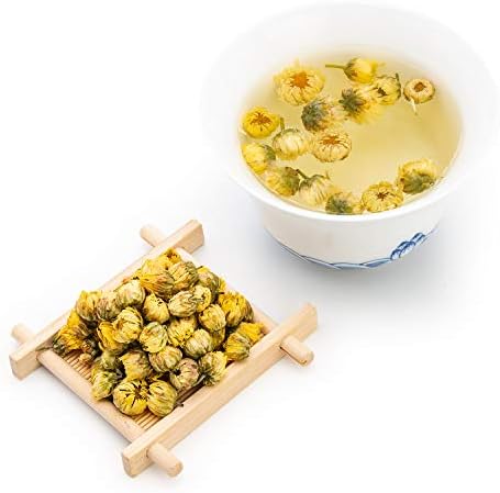 oriarmcha 100g / 3.53oz Chinese Chrysanthemum Flower Tea Buds - Decaffeinated Chrysanthemum Tea Dried Herbal Flowers - Tai Ju Floral Tea Loose Leaf 1st Grade - Naturally Processed