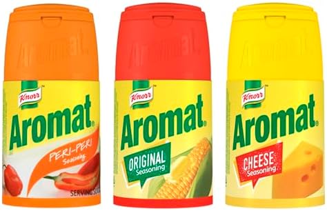 Seasoning Variety Pack Bundle, Includes Original Seasoning, Cheese & Peri-Peri, Explore South African Food Flavors, Convenient Shaker, (Pack of 3)