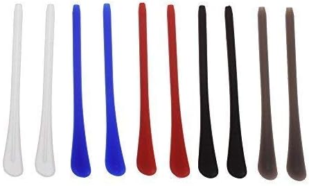 5pairs Silicone Eyeglass End Tips Ear Sock Pieces Tube Replacement for Thin Metal Eyeglass Legs
