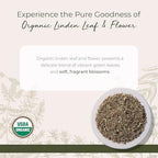 Starwest Botanicals Organic Linden Leaf & Flowers - Dried Loose Leaf Herb for Tea, Syrup, & Herbal Blends, Pure & Natural Linden, Caffeine Free, Cut & Sifted, Certified Kosher, Non-GMO - 4 oz Pouch