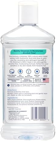 T.N. Dickinson's Witch Hazel Alcohol Free Moisturizing Astringent | 100% Natural Witch Hazel | Calms, Nourishes, Hydrates Skin | for Face & Body | 16 Fl Oz