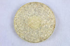 Jet Crystal Quartz Gemstone Orgone Tea Coaster Flower of Life Round 40 Page Booklet Jet International Crystal Therapy India
