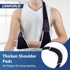 Arm Sling, Adjustable & Lightweight Shoulder Immobilizer for Men & Women, Fast-Drying Brace for Arm, Elbow, Collarbone, Rotator Cuff, Dislocation or AC Separation - Fits Left or Right
