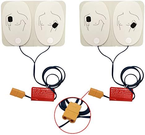 AED Trainer Pads with Pins in The Plug for Training Only,10 Pairs