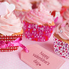600Pcs Valentine’s Day Cupcake Liners Red Pink Purple Heart Paper Baking Cups Standard Size Wrappers Muffin Case Trays Baking Wraps for Holiday Decorations Party Supplies Table Decor