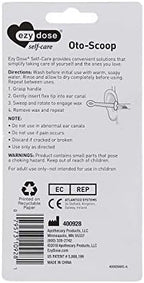 EZY DOSE Earwax Removal Tool, Gentle Ear Cleaning System with Flexible Oto-Scoop Tip, Safe & BPA-Free Cleaner for Adults & Kids, Easy-to-Use Hygiene Solution for Healthy Ears, White