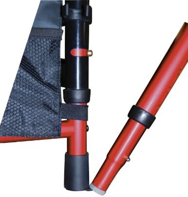 Drive Medical Deluxe Portable Folding Travel Walker with 5" Wheels and Fold up Legs, Red