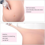 YRZGSAWJ Silicone Pregnant Belly 9 Month Artificial Fake Pregnant Belly Lifelike Skin for Actor Maternity