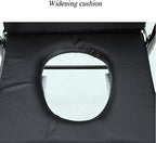 Household Commode Toilet Chair Folding Pregnant Bath Stool Shower Chair with Padded Cushion,Wipe Clean Easy,for Adults, Handicap, Elderly