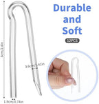 12Pcs Hearing Aid Sound Tubing, Preformed BTE Earmold Hearing Aid Tubes, 1.9 x 3.6MM Clear Hearings Aids Tubes Replacement Supplies