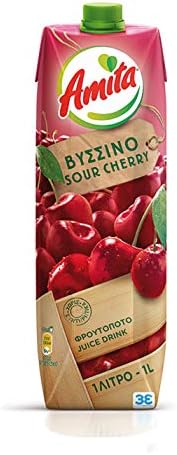 Amita Sour Cherry Juice Drink 1L (2pack) from Greece By: Egourmet