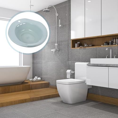 Elderly Friendly Sitz Bath 1pc Private Parts Basin Squat Basin for Bathing Space-Saving