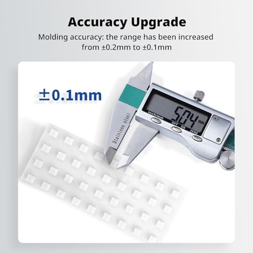 ANYCUBIC Upgraded Standard 3D Printer Resin, 405nm SLA Fast UV-Curing Resin, High Precision & Rapid Photopolymer for 8K Capable LCD/DLP/SLA 3D Printing (Clear+Clear, 2kg)