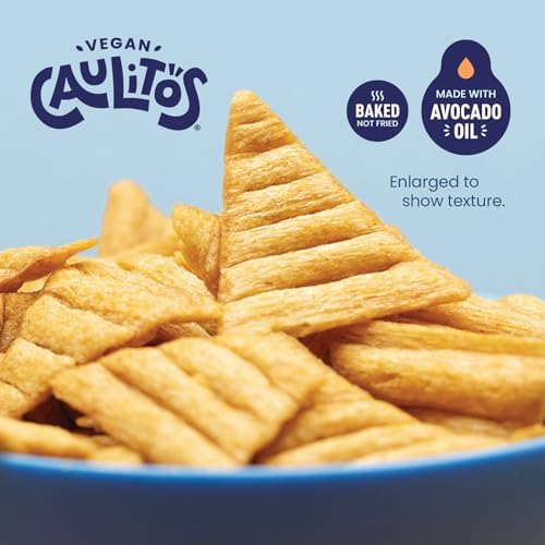 Caulitos – 15 Pack | Lentil, Rice & Cauliflower Chips | Organic, Gluten-Free, Non-GMO, Kosher, Nut-Free, Baked with Avocado Oil (15 oz, Vegan Sea Salt)