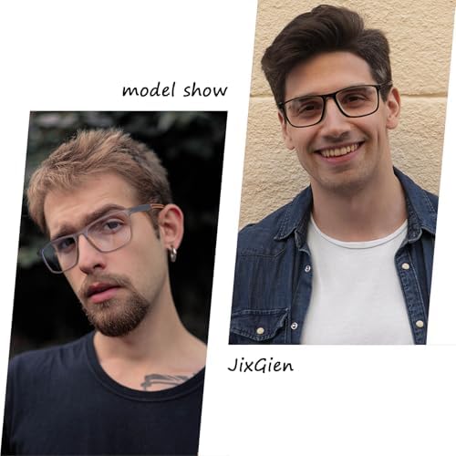 2 Pack Reading Glasses for Men，Sports Style Blue Light Blocking Readers with Anti Glare Filter Lightweight Eyeglasses