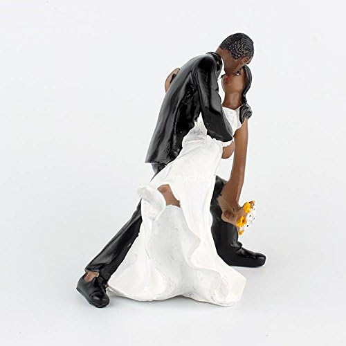 Dancing Couple African American Figurine Wedding Cake Topper